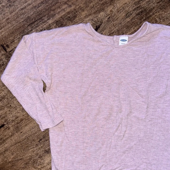 Pink ribbed high/low top girls - Picture 2 of 2